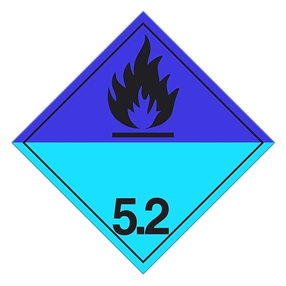 Class 5.2 Organic Peroxides Placard (Pack of 100 pcs) TT521