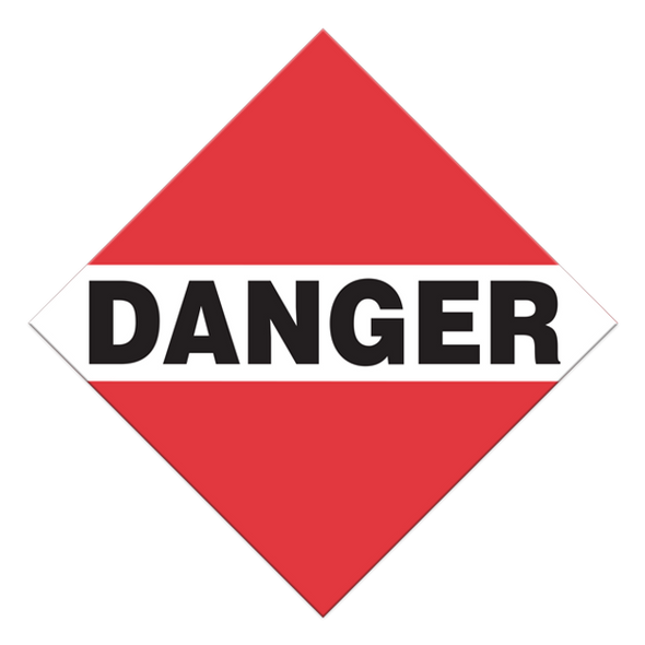 Truck Placards "Danger" (Pack of 100 pcs) TT950