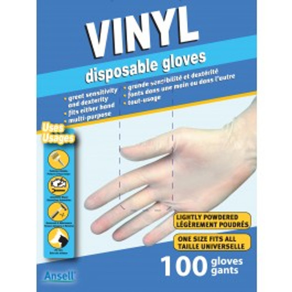 Ansell Vinyl Disposable Gloves 100Ct | Viking 34000 Ansell Vinyl Disposable Gloves 100Ct | Viking 34000