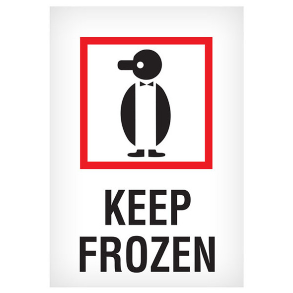 KEEP FROZEN - 6" x 4" Handling Label 1058