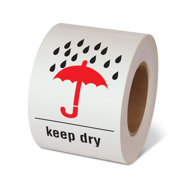 KEEP DRY - 6" x 4" Handling Label 1071