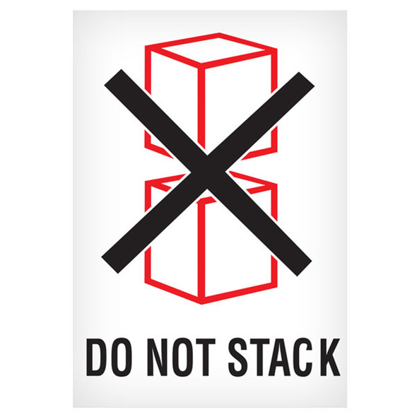 DO NOT STACK - 6" x 4" Handling Label 1074