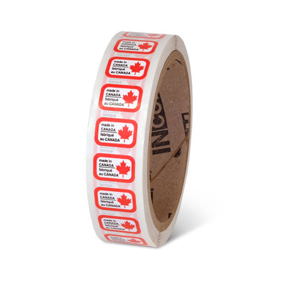 MADE IN CANADA - Bilingual Adhesive Labels | Incom Signs | All Safety