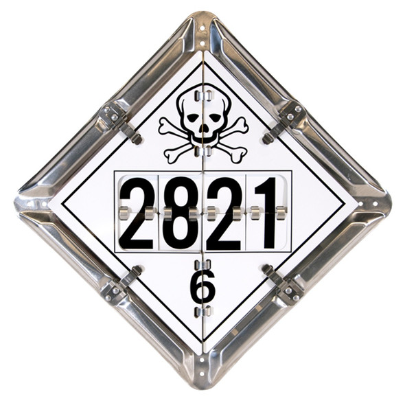 5 Legend Flip Placard with Rotating Numbers - 12/case FC6015AL