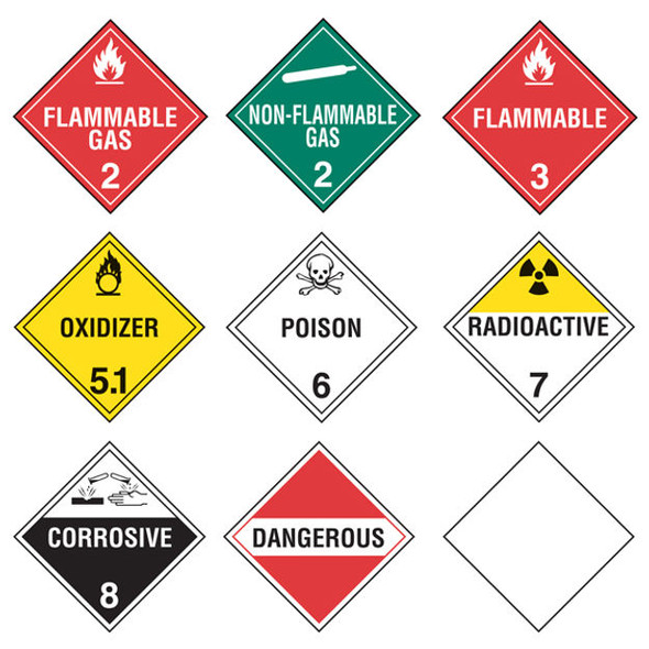 9 Page DOT Ident-O-Flip Various Legend Flip Placard System - 12/case | Incom Signs | All Safety