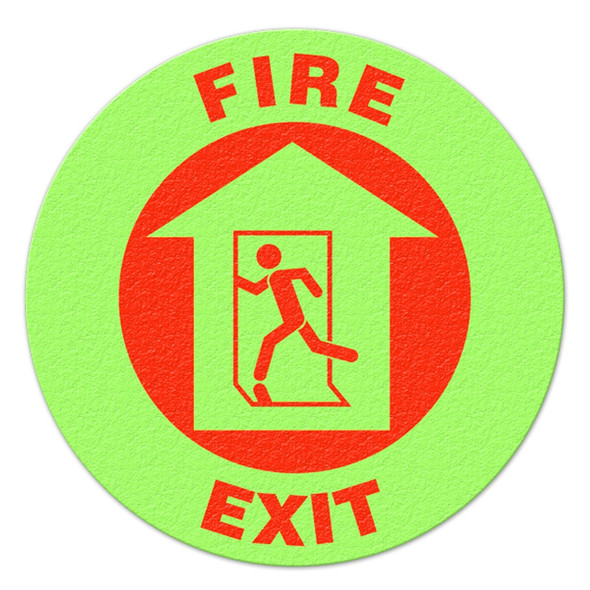 FIRE EXIT (Glow) - Floor Sign FS1010GL