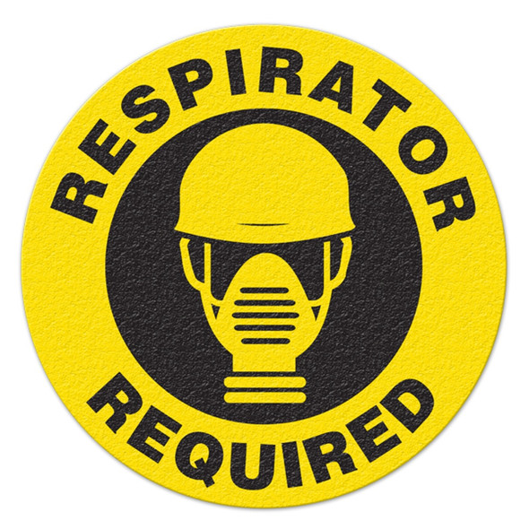 RESPIRATOR REQUIRED - Floor Sign FS1024V