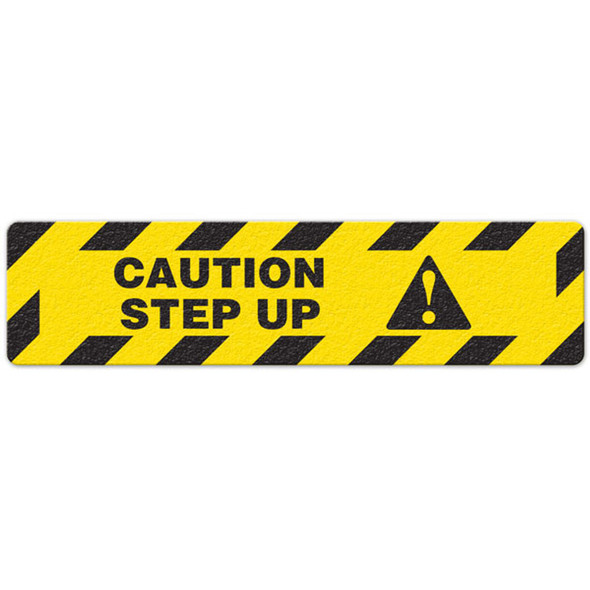 Caution - Step Up - 6"x24" Floor Sign 6/pkg FS3013V