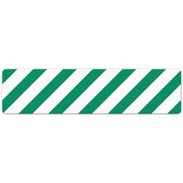Hazard Stripe - Green/White - 6"x24" Floor Sign 5/pkg | Incom Signs | All Safety