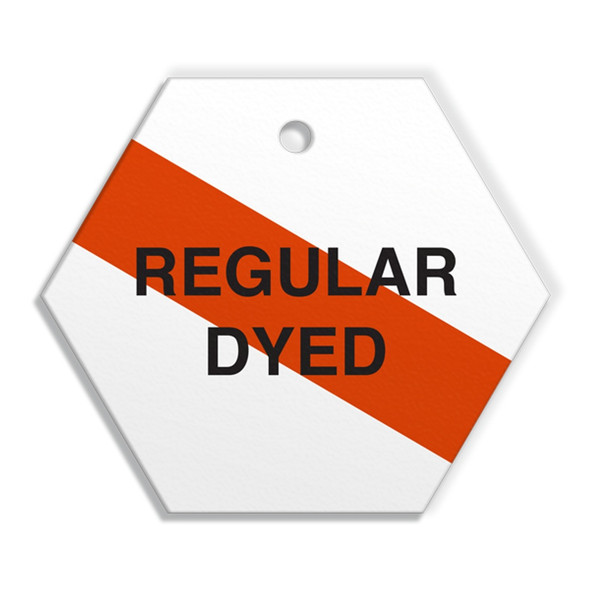 REGULAR DYED Fuel Identification Tags (2.56" Hexagon) 250 /pkg | Incom Signs | All Safety