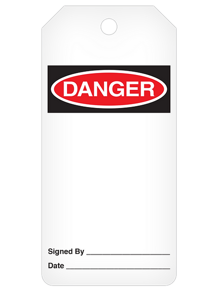 Danger Tag Roll - Blank 3" x 6.25" | Incom Signs | All Safety