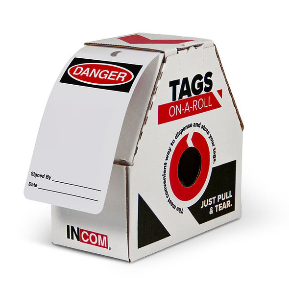 Danger Tag Roll - Blank 3" x 6.25" | Incom Signs | All Safety