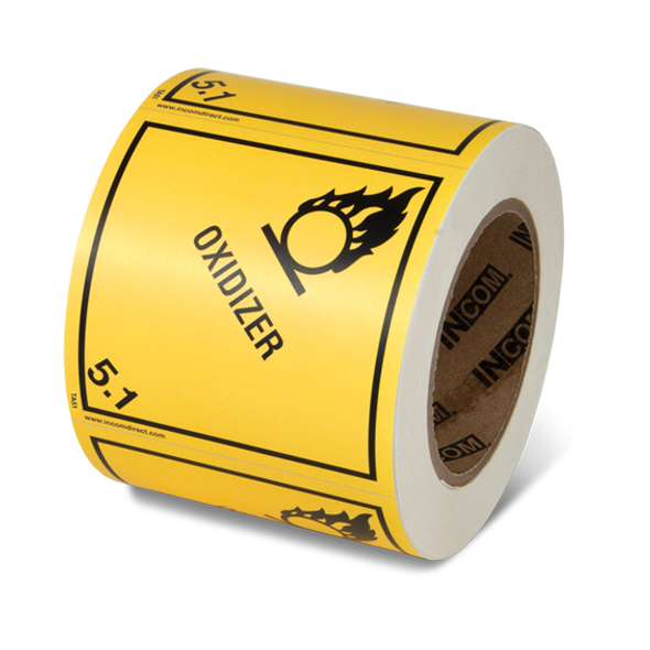 Class 5.1 DOT Label - "Oxidizer 5.1" | Incom Signs | All Safety