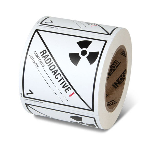 Class 7.1 DOT Label - Radioactive Materials I - White TA71