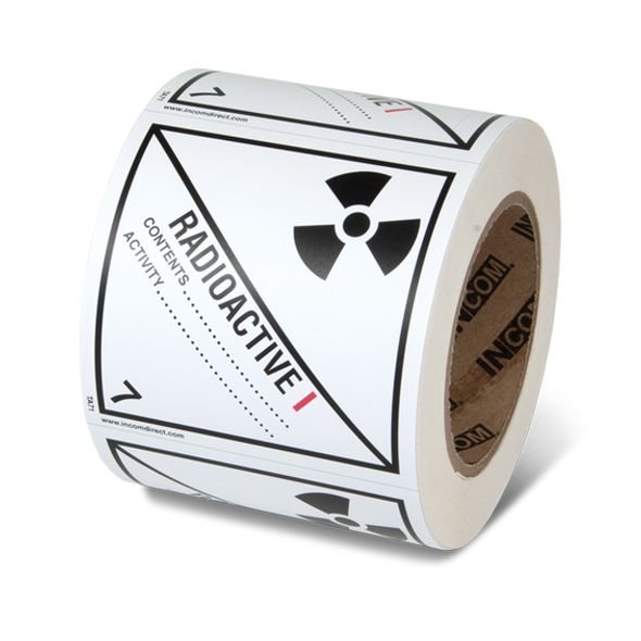 Class 7.1 DOT Label - Radioactive Materials I - White | Incom Signs | All Safety