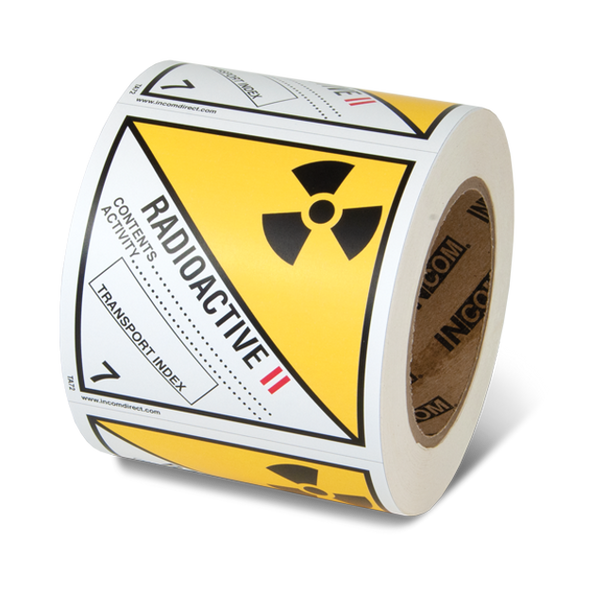 Class 7.2 DOT Label - Radioactive Materials II - Yellow | Incom Signs | All Safety