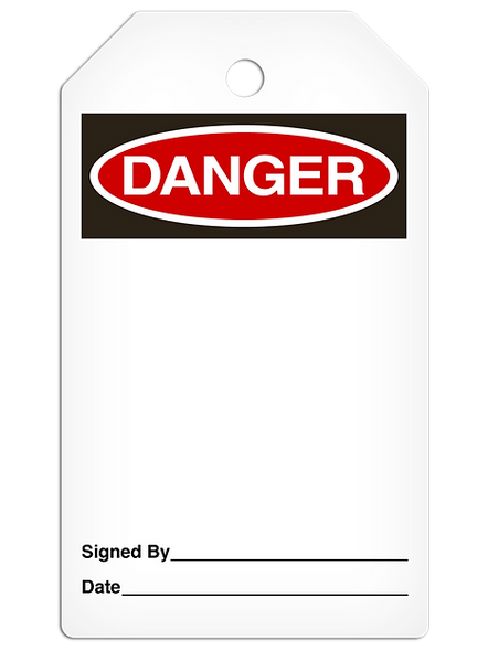 Danger Blank Tag - 25/pkg | Incom Signs | All Safety
