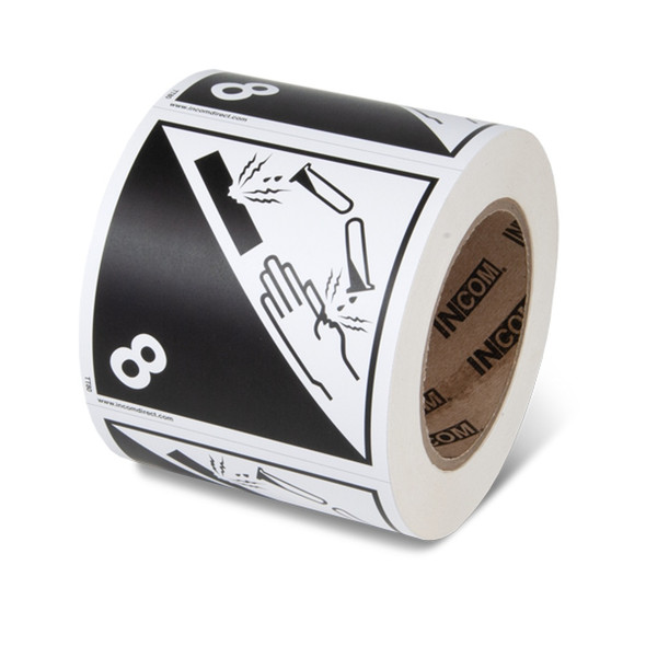 Class 8 TDG Label - Corrosives | Incom Signs | Incom Signs