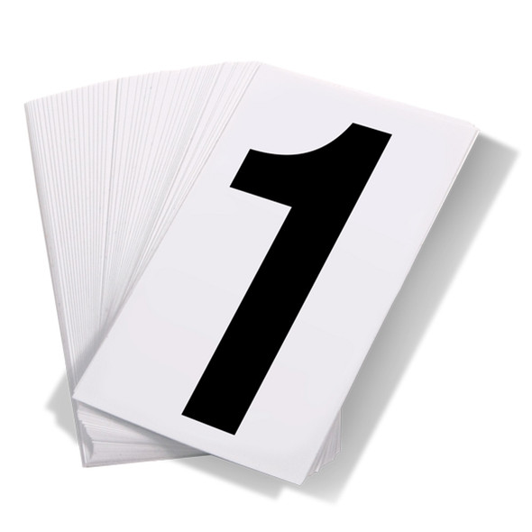 Truck Placard UN White Numbers - 50 pcs UNWH