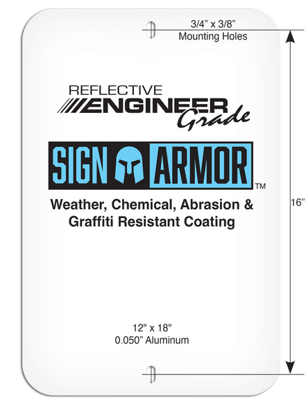 PARKING LOT SIGN - Handicap Permit Only - 12"x18" | Incom Signs | All Safety