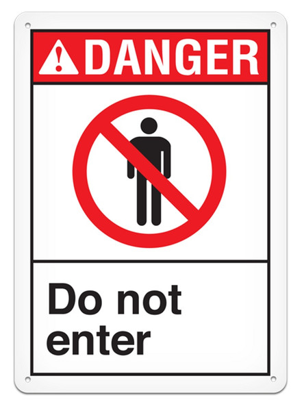 DANGER - Do Not Enter - 10"x14" | Incom Signs | All Safety