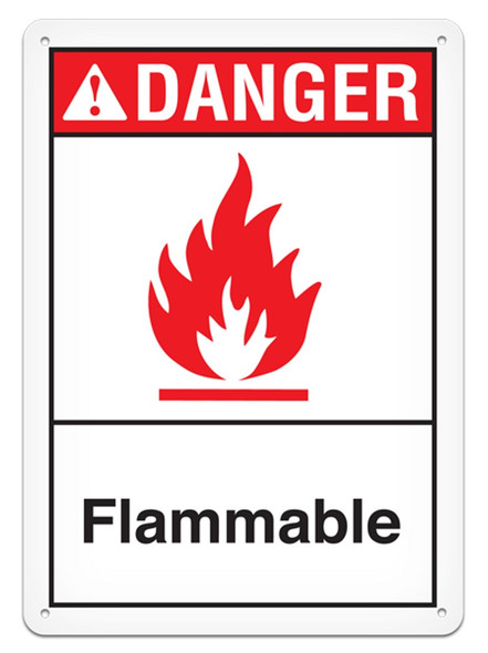 DANGER - Flammable - 10"x14" ANS1017