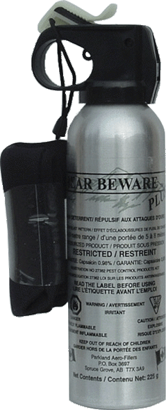 Bear Beware Plus 225gm No Holster BBP-0010A