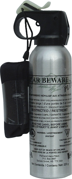 Bear Spray | Bear Beware Plus 325gm with Holster | Bear Beware | All Safety