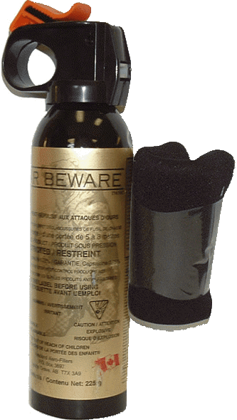 Bear Beware 225gm with Holster, No Lanyard BB-0015