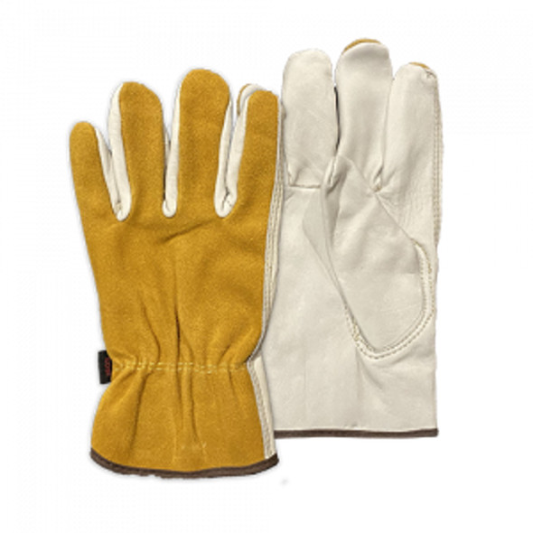 Superior Grade Cow Grain/ Split Drivers Glove (Pack of 12) | Diamond HP425
