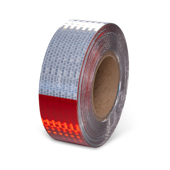 Conspicuity Tape (Red & White) 11''/ 7'' Pattern 2'' x 150' | Incom Signs | All Safety