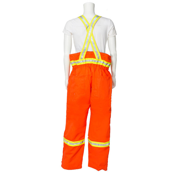 Firewall FR Striped Insulated Overalls Orange | Viking 51679