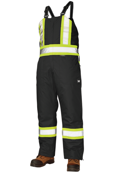 Hi-Vis Lined Bib Safety Overall | Class E, 1 & 2, Level 2 | Tough Duck | All Safety