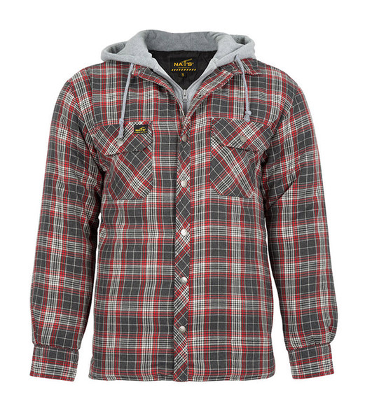 WK050 | Quilted & Insulated Hooded Work Shirt | Nat's | All Safety