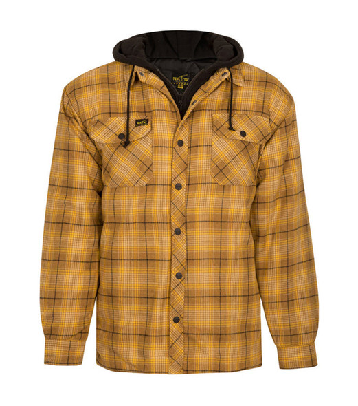 WK050 | Quilted & Insulated Hooded Work Shirt | Nat's | All Safety
