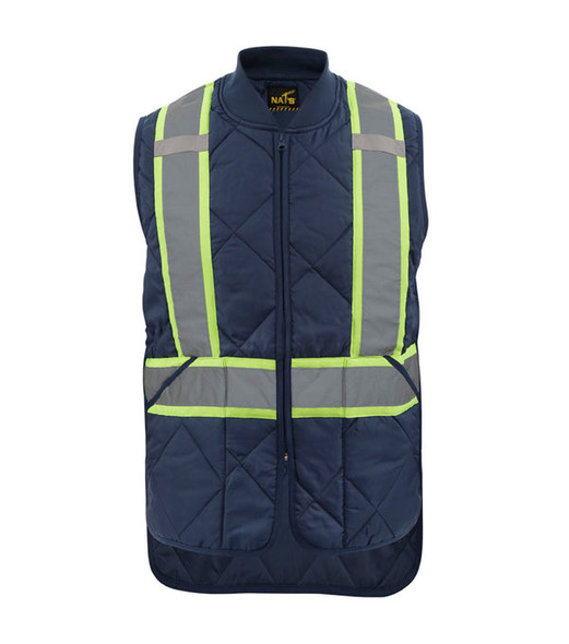 HV037 | Padded Lined Safety Jacket with 3" Reflective Stripes | Nat's | All Safety