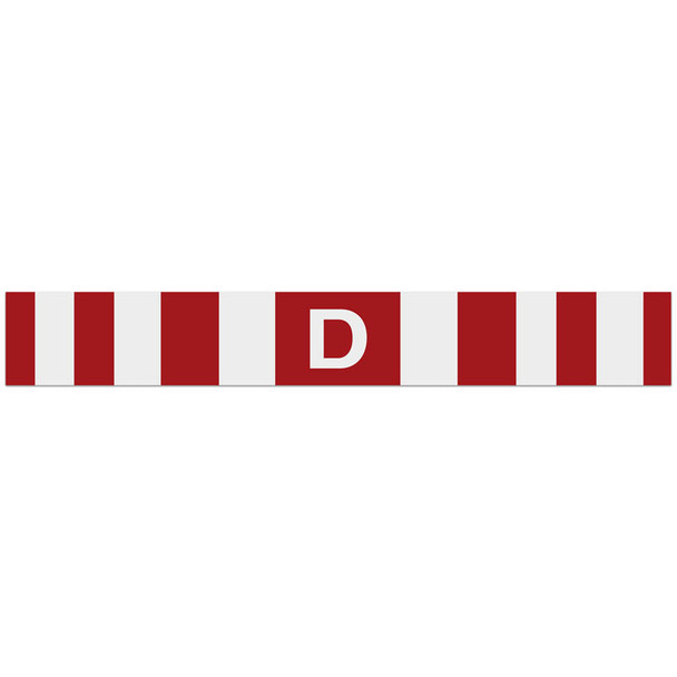 "D" Over-Dimensional Load (Canada) Heavy Haul Transport Signage and Decals (12 in x 96 in) | Incom Signs | All Safety
