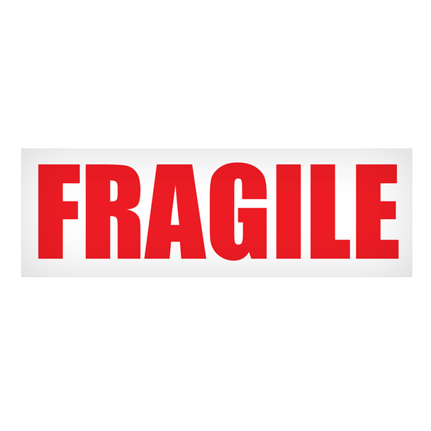 Specialty Shipping and Handling Adhesive Labels FRAGILE Label (500 /roll) (Pack of 8) | Incom Signs | All Safety