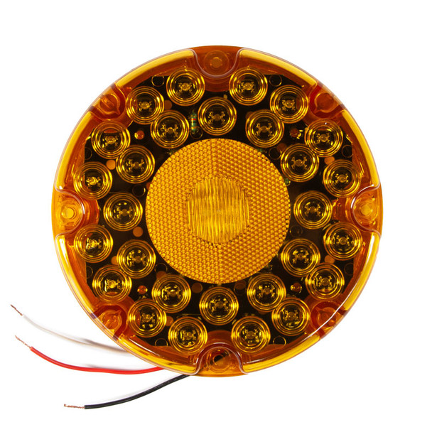 Vehicle Mountable Illuminated Light-Up 7 inch Amber LED Lamp | Incom Signs | All Safety