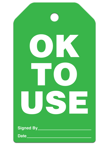 OKAY TO USE Safety Inspection Tag (25/pkg) | Incom Signs | All Safety