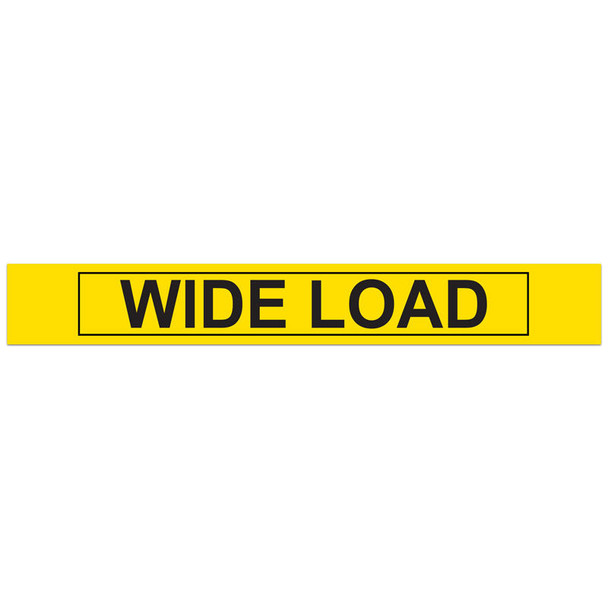 WIDE LOAD Over-Dimensional Load Heavy Haul Transport Signage and Decals (12 in x 96 in) | Incom Signs | All Safety