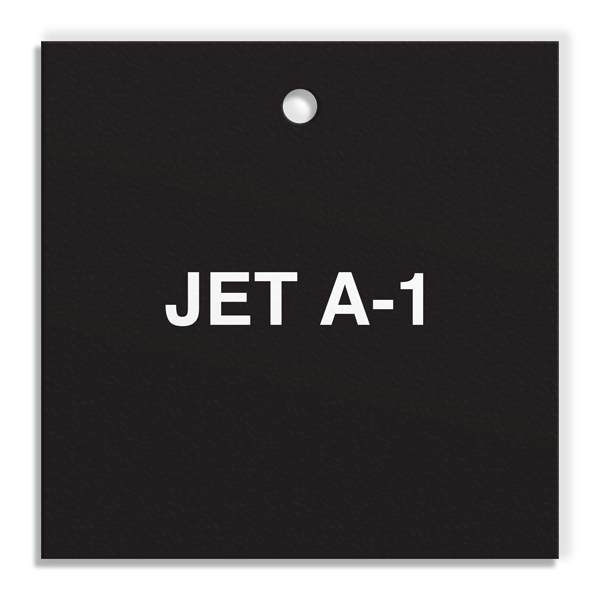 CPPI JET A-1 Fuel Identification Tags (2.56" Square) 250 /pkg | Incom Signs | All Safety