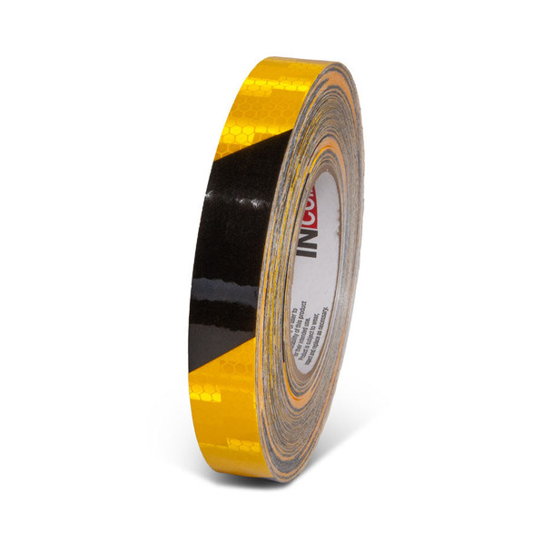 Prismatic Hazard Stripe Engineer Grade Reflective Adhesive Tape (150 ft) | Incom Signs | All Safety