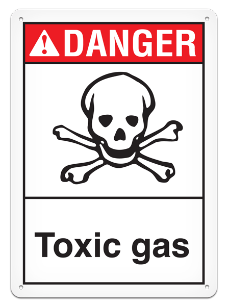 DANGER NO SMOKING ANSI style Safety Sign (10in x 14in) | Incom Signs | All Safety