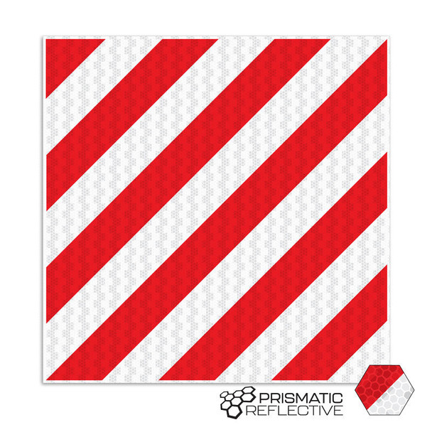 Red/White Aluminum Prismatic Reflective Delineator Sign (24 in x 24 in) | Incom Signs | All Safety