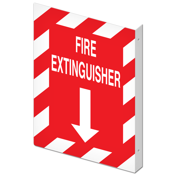 FIRE EXTINGUISHER Fire Safety Equipment Projected Safety Sign | Incom Signs | All Safety