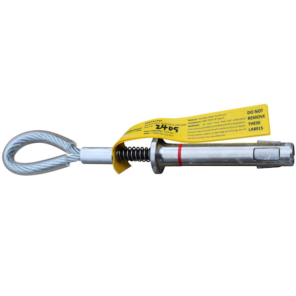 Temporary Removable Concrete Anchor - 3/4" Diameter | Dynamic Safety | All Safety