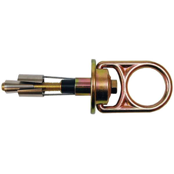 10K Zinc Plated Swivel D-ring with Concrete Hardware - 5/8" Diameter | Dynamic Safety | All Safety