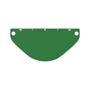 Universal Fit Polycarbonate Green Safety Visor (Pack Of 10) | Dynamic Safety | All Safety