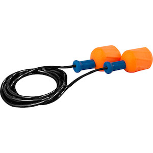 Disposable Soft Polyurethane Foam Corded Ear Plugs - NRR 30 / SNR 38 | Dynamic Safety | All Safety